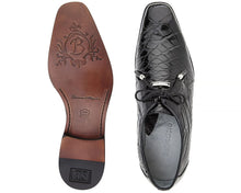 Load image into Gallery viewer, Belvedere 'Lago' Catalog Alligator Lace-Up Shoes