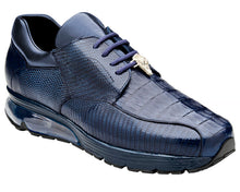 Load image into Gallery viewer, Belvedere 'Lazaro' Catalog Crocodile/Lizard Bubble Sole Sneaker