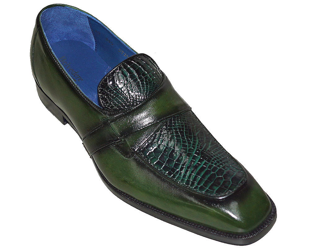 Belvedere Niko Navy Alligator Leather Loafer main image 0