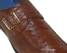 Load image into Gallery viewer, Belvedere Buckle Ostrich Shoes 'Josh'