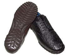 Load image into Gallery viewer, Belvedere Lace-Up Ostrich Sneaker 'Remo'