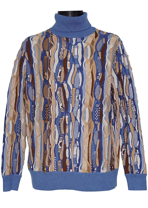 Cigar Turtleneck Sweater # T583 Blue