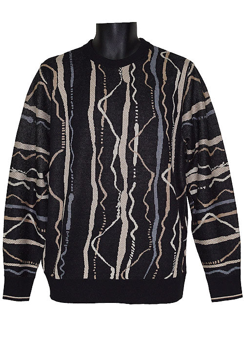 Cigar Couture 1/4 Zipper Polo Sweater Solid Color