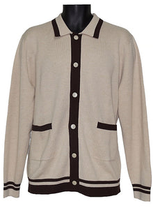 Load image into Gallery viewer, Cigar Button-Down Sweater # KS655 Cream