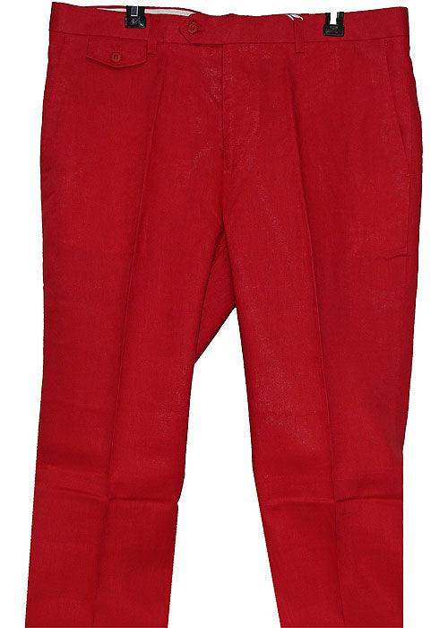 Red Fanatic Linen Pants