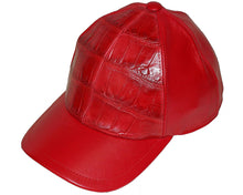 Load image into Gallery viewer, Fennix Large Blocks Alligator/Soft Nappa Leather Caps