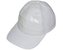 Load image into Gallery viewer, Fennix Large Blocks Alligator/Soft Nappa Leather Caps - Alligator World