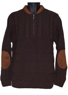 Load image into Gallery viewer, Lavane Zipper Sweater # 2646 Brown