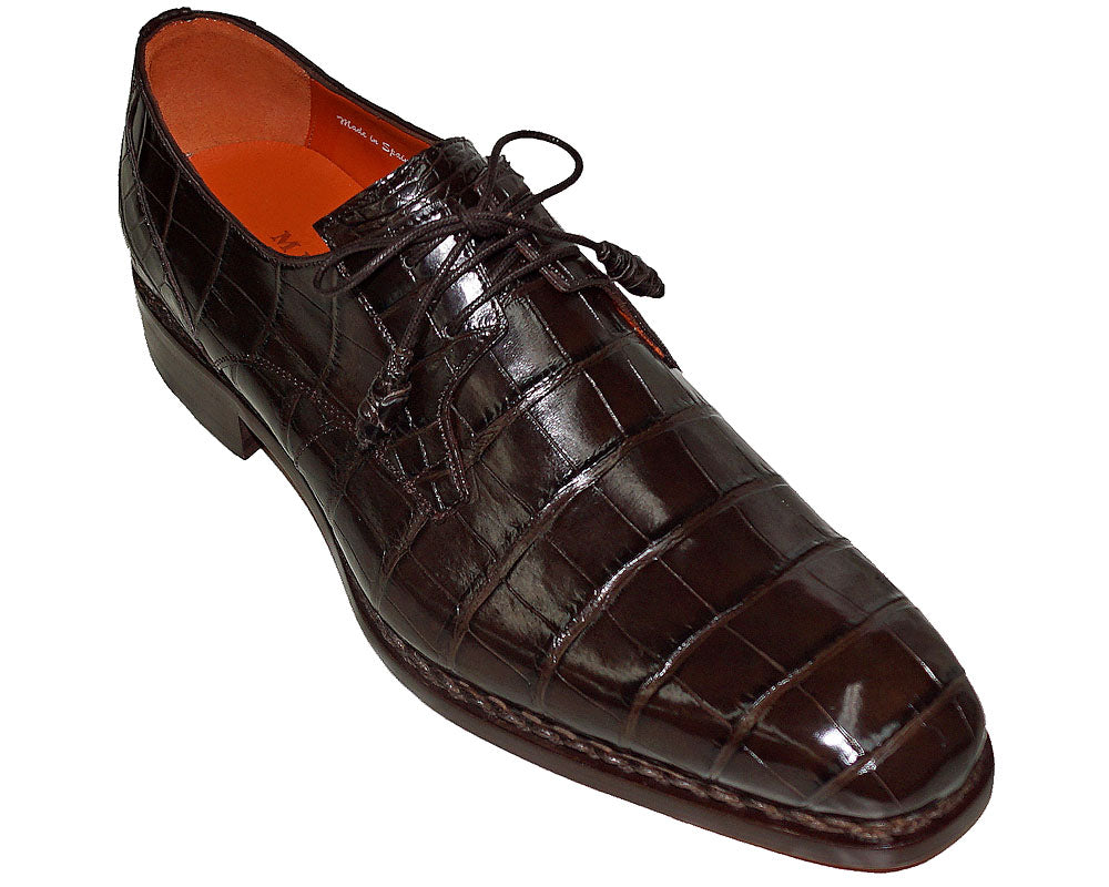 orange dress with brown shoes Mezlan Platinum Shoes 'Garda' – Alligator World