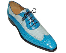 Load image into Gallery viewer, Mezlan Platinum Alligator Shoes 'Ferrara'