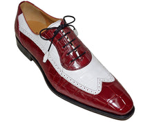 Load image into Gallery viewer, Mezlan Platinum Alligator Shoes 'Ferrara'