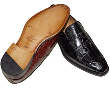 Load image into Gallery viewer, Mezlan Platinum Alligator Shoes 'Rome'