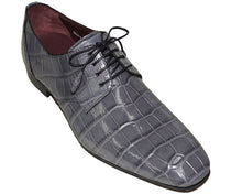 Load image into Gallery viewer, Mezlan Platinum Alligator Shoes 'Milan'
