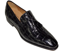Load image into Gallery viewer, Mezlan Alligator Slip-On Shoes 'Stockholm'
