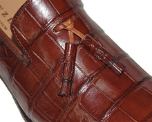 Load image into Gallery viewer, Mezlan Alligator Slip-On Shoes 'Stockholm'