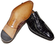 Load image into Gallery viewer, Mezlan Alligator Slip-On Shoes 'Stockholm'