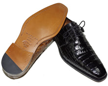 Load image into Gallery viewer, Mezlan Crocodile Lace-Up Shoes # 14625