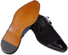Load image into Gallery viewer, Mezlan Crocodile/Suede Shoes # 14631