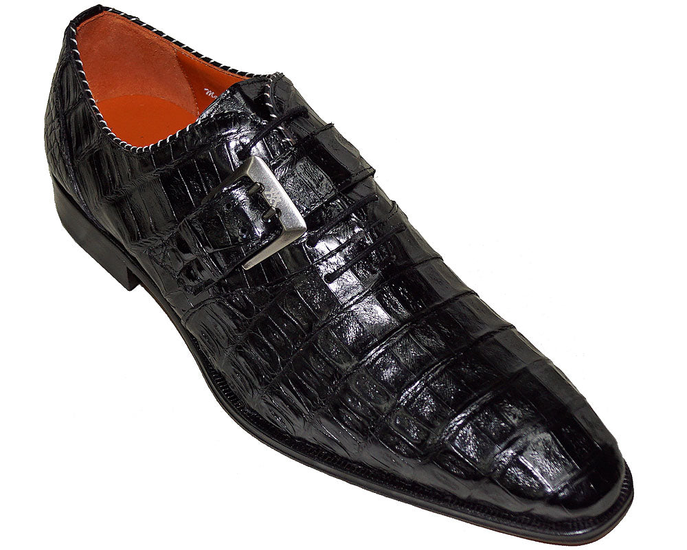 Mezlan Brand Mezlan Men's Dress Shoe Sale Men's Authentic Navy Blue Crocodile Skin Shoe main image 0