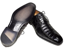 Load image into Gallery viewer, Mezlan Crocodile Lace-up Shoes # 50224