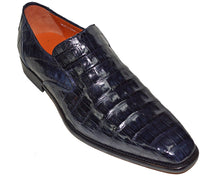 Load image into Gallery viewer, Mezlan Crocodile Slip-On Shoes # 50234
