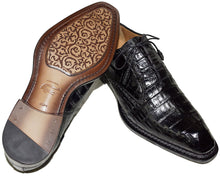 Load image into Gallery viewer, Mezlan Crocodile Lace-up Shoes # 50239