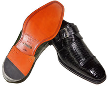 Load image into Gallery viewer, Mezlan Lizard Buckle Shoes # 14136