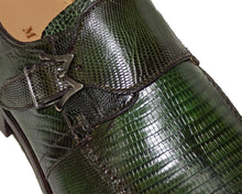 Load image into Gallery viewer, Mezlan Lizard Buckle Shoes # 50253