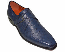 Load image into Gallery viewer, Mezlan Buckle Ostrich Shoes # 50158