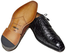 Load image into Gallery viewer, Mezlan Ostrich Lace-Up Shoes # 50244