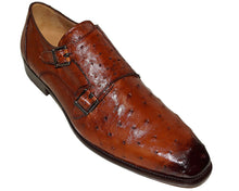 Load image into Gallery viewer, Mezlan Double-Buckle Ostrich Shoes # 50348
