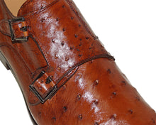Load image into Gallery viewer, Mezlan Double-Buckle Ostrich Shoes # 50348