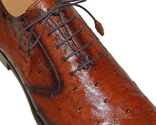 Load image into Gallery viewer, Mezlan Lace-Up Ostrich Shoes # 50351