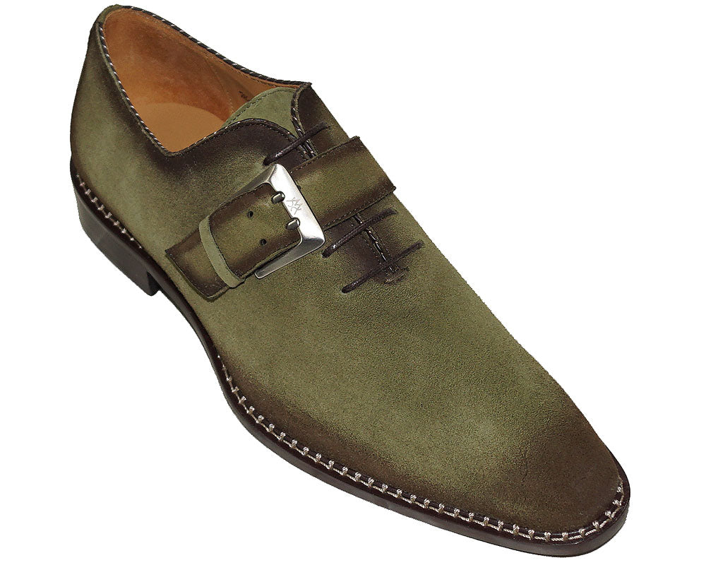 Notte Black Glass Suede Slip On Shoes By Mezlan Made In Spain Brand