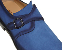 Load image into Gallery viewer, Mezlan Buckle Suede Shoes # 22008