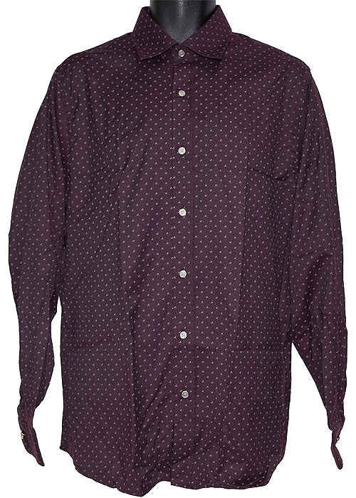 burgundy polka dot dress shirt Baukjen Burgundy Polka Dot Shirt Dress