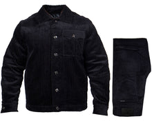 Load image into Gallery viewer, Prestige Corduroy Jacket/Pants Set # CSL555 Black