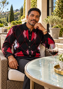 Load image into Gallery viewer, Prestige Button-Down Sweater # SW6510 Black