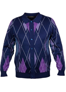 Load image into Gallery viewer, Prestige Button-Down Sweater # SW6510 Navy