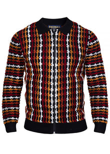 Load image into Gallery viewer, Prestige Zipper-Down Sweater/Jacket # SW6558 Black