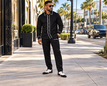 Load image into Gallery viewer, Prestige Casual Shirt/Pants Set # CSL6680 Black