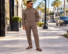 Load image into Gallery viewer, Prestige Casual Shirt/Pants Set # CSL6688 Brown