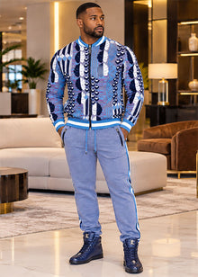 Load image into Gallery viewer, Prestige Casual Jacket/Pants Set # LNG6734 Navy