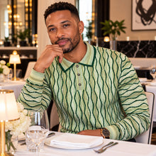 Load image into Gallery viewer, Prestige 3-Button Polo Sweater # SW6522 Green
