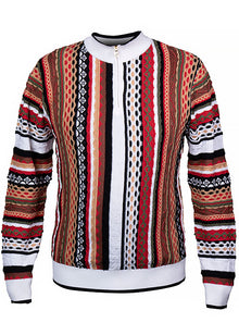 Load image into Gallery viewer, Prestige Zipper Mockneck Sweater # SW6532 White
