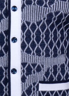 Load image into Gallery viewer, Prestige Button-Down Sweater # SW6548 Navy
