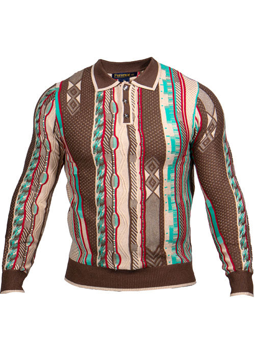 Prestige Polo Sweater # SW670 Cocoa
