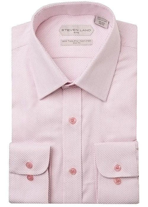 steven land dress shirts Steven Land Dress Shirt # 2500 Pink – Alligator World