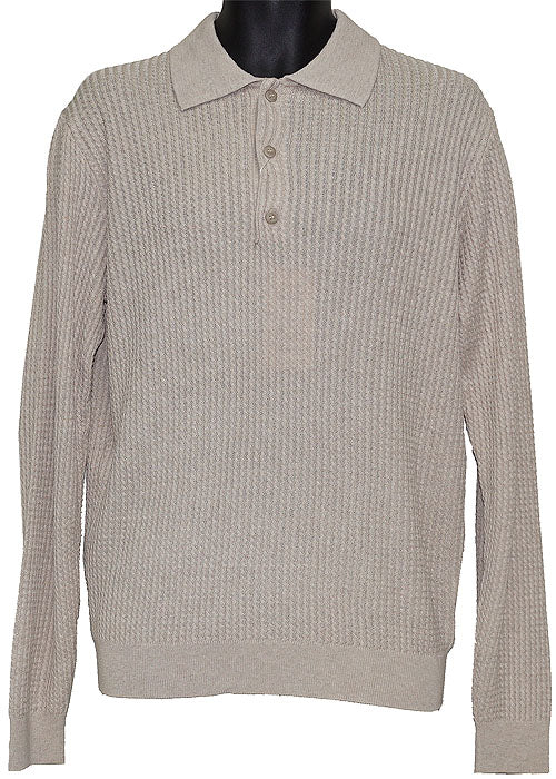 Tulliano Silk Sweater 8537 Oatmeal Oatmeal 4XL