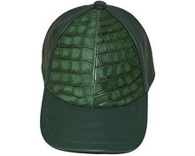 Load image into Gallery viewer, Fennix Alligator/Soft Nappa Leather Caps - Alligator World
